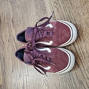 Maroon vans size 7.5 womens